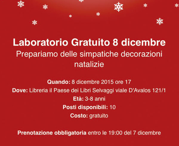 Laboratorio di Natale per Bambini Gratuito