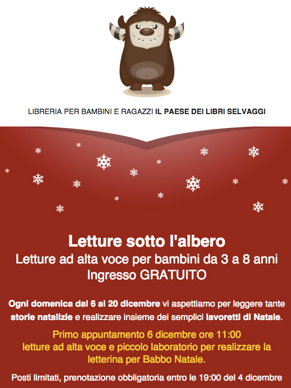 Natale per bambini Pescara: letture sotto l'albero
